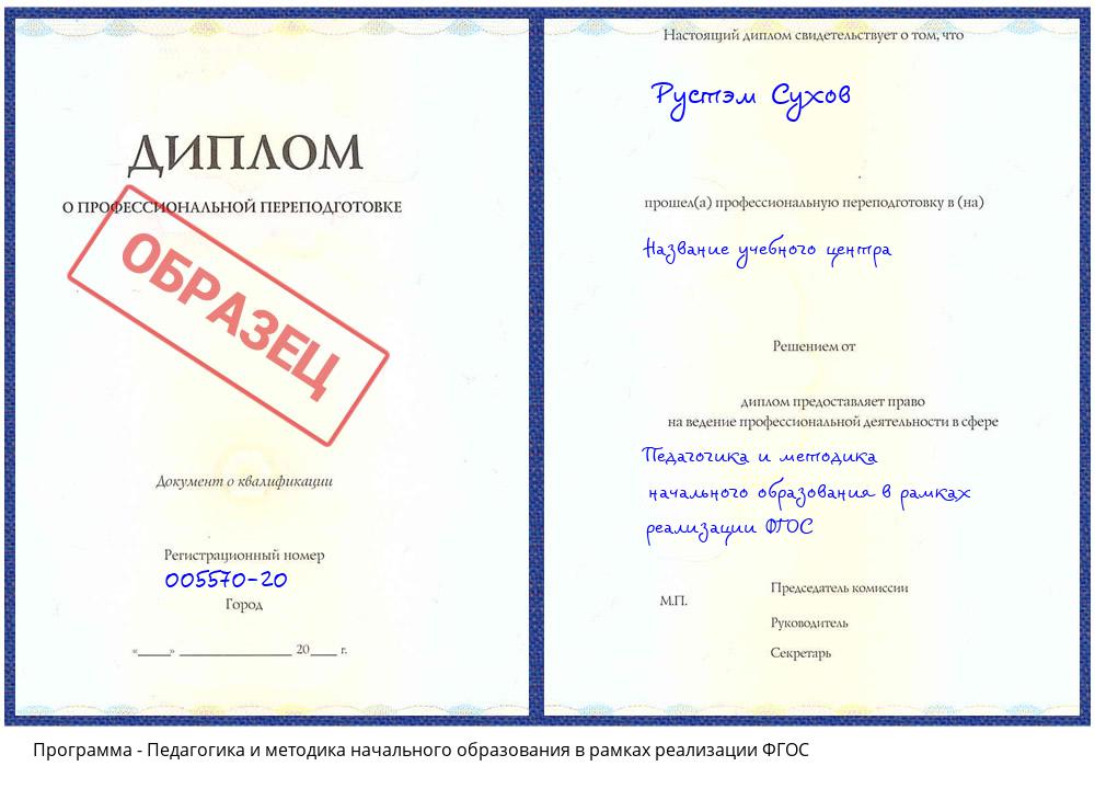 Педагогика и методика начального образования в рамках реализации ФГОС Артём